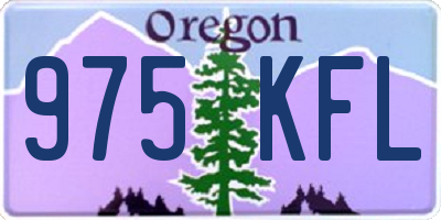 OR license plate 975KFL