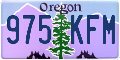 OR license plate 975KFM