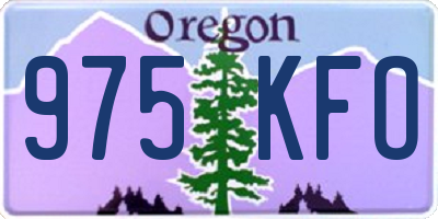 OR license plate 975KFO
