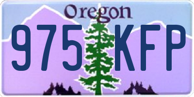OR license plate 975KFP
