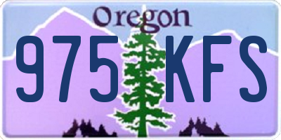 OR license plate 975KFS