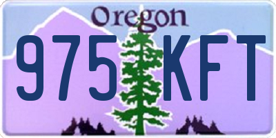 OR license plate 975KFT