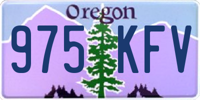 OR license plate 975KFV