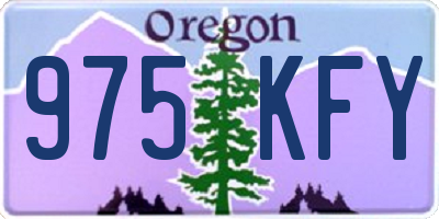 OR license plate 975KFY