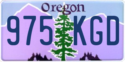 OR license plate 975KGD
