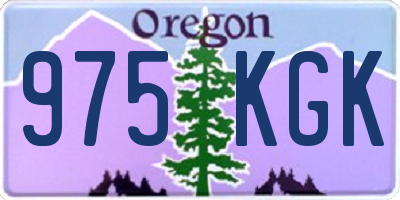 OR license plate 975KGK