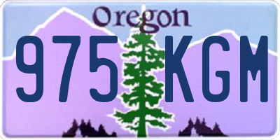 OR license plate 975KGM