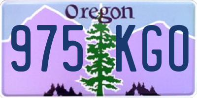 OR license plate 975KGO