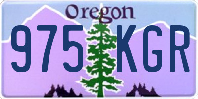 OR license plate 975KGR