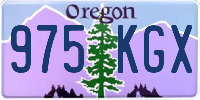 OR license plate 975KGX