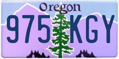 OR license plate 975KGY