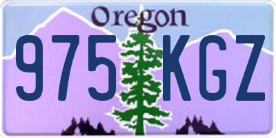 OR license plate 975KGZ