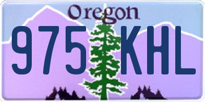 OR license plate 975KHL