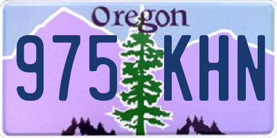 OR license plate 975KHN