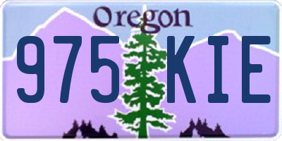 OR license plate 975KIE