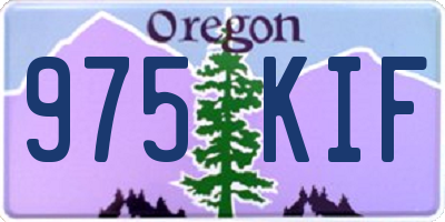OR license plate 975KIF