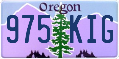 OR license plate 975KIG