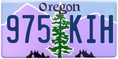 OR license plate 975KIH