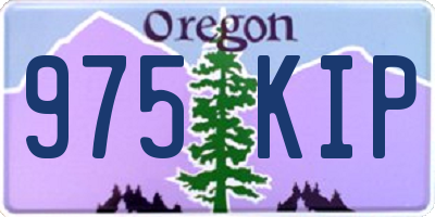 OR license plate 975KIP