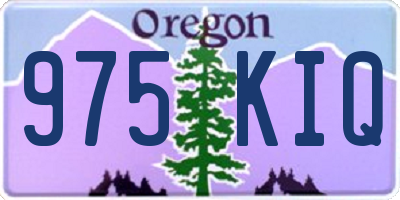 OR license plate 975KIQ