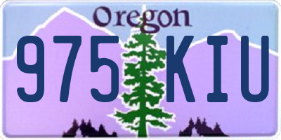 OR license plate 975KIU