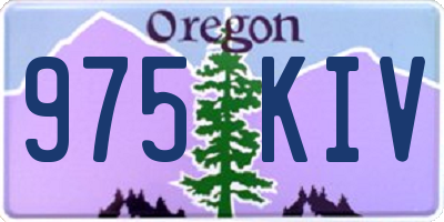 OR license plate 975KIV