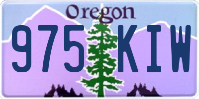 OR license plate 975KIW