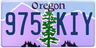 OR license plate 975KIY