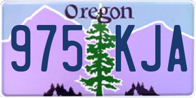 OR license plate 975KJA