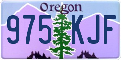 OR license plate 975KJF