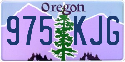 OR license plate 975KJG