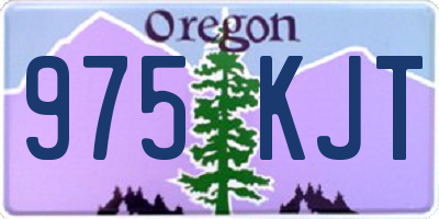 OR license plate 975KJT