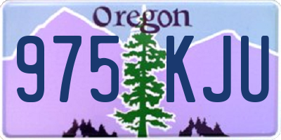 OR license plate 975KJU