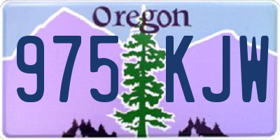 OR license plate 975KJW