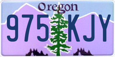 OR license plate 975KJY