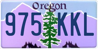 OR license plate 975KKL
