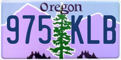 OR license plate 975KLB