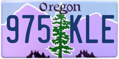 OR license plate 975KLE