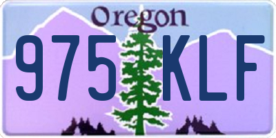 OR license plate 975KLF