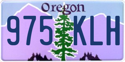 OR license plate 975KLH