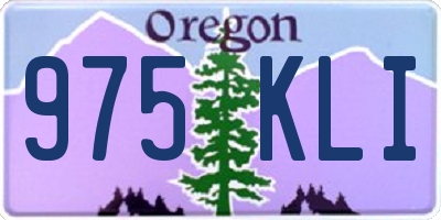 OR license plate 975KLI
