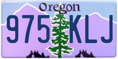 OR license plate 975KLJ
