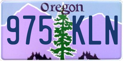OR license plate 975KLN