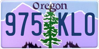 OR license plate 975KLO