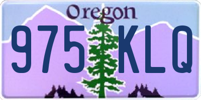 OR license plate 975KLQ