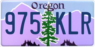 OR license plate 975KLR