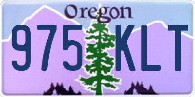 OR license plate 975KLT