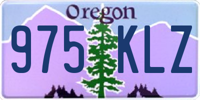 OR license plate 975KLZ