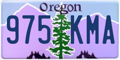 OR license plate 975KMA