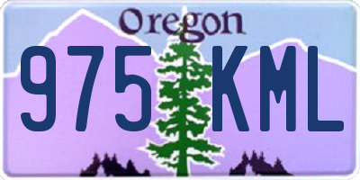 OR license plate 975KML